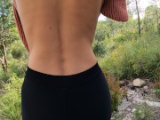 Beautiful babe sucks her boyfriend's dick in the park 3/16