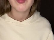 Spit play. Finger sucking and gagging. Drool 13/16