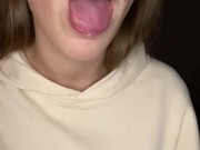 Spit play. Finger sucking and gagging. Drool 15/16