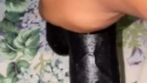 Playing with my pussy on a rainy day 