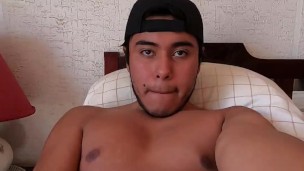Jerking off Mexican teen 