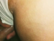 Slut co-worker drips last night's cum from husband on dick in break room morning hookup 5/16