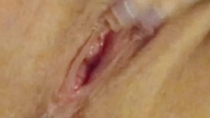 Teen rubbing and fingering pussy and clit til intense squirting orgasms! Amazing POV!