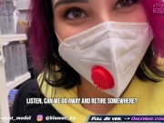 Real Risky Sex in Man's Toilet - Public Agent PickUp Student in Walmart to Quick Fuck / Kiss Cat 5/16