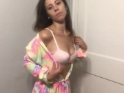 Stripping my robe tease 2/16