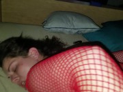 Dirty fuckin Mattie in red fishnet 15/16