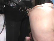 SUBMISSIVE HUSBAND-Pegging with a Greased up Mr. Hankey's BOSS HOGG 12/16