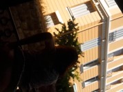 NO PANTIES in City PUBLIC park # Butt Plug flashing at Supermarket 16/16