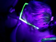 Blowing a hot fucking load on her face and glasses 13/16