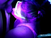 Blowing a hot fucking load on her face and glasses 2/16