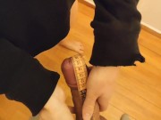 Hotwife Measuring Husband's Cock