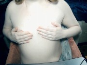 Aurora-Luna: Spraying and rubbing oil on my tits 9/16