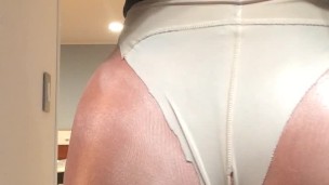 Orgasmo Serie 7 (trans, crossdress, máscara femenina, máscara, manguera, tacones, masturbación, transexual, peluca)