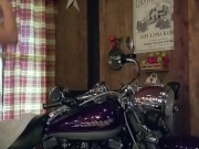 Little Tease On Harley Davison one of a kind bike 5/16