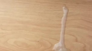 Big cock shoots cum everywhere 