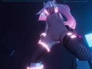 CYBERPUNK NETRUNNER SLUT HACKS YOU THEN USES YOUR BODY 15/16