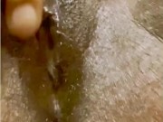 Clit massage JERKING orgasm...so creamy  1/16