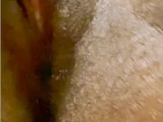 Clit massage JERKING orgasm...so creamy  2/16