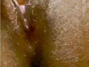Clit massage JERKING orgasm...so creamy  7/16