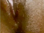 Clit massage JERKING orgasm...so creamy  9/16