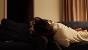 Passionate Amateur Pegging On The Couch.Mary Cherry