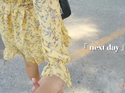 Sex vlog, thailand beach & sea view, in floating market with beautiful girl big boobs sex on car 15/16