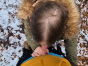 Heftige Spermaladung ins Gesicht für Justdiana beim Outdoor Blowjob 14/16