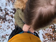 Heftige Spermaladung ins Gesicht für Justdiana beim Outdoor Blowjob 5/16