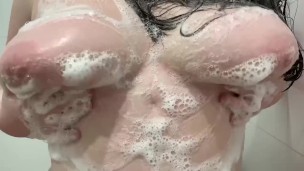 Soapy titties, so clean!