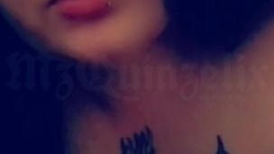 Big Tiddy Goth BBW Rides Bad Dragon Demon Dick