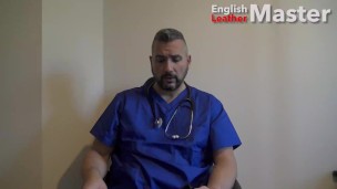 Doctor in scrubs teaches you to open your ass and throat using dildos PREVIEW