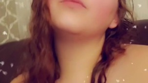 Smoking with my tits out