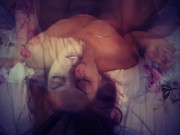 First she was brought to orgasm and then facialized! 16/16