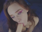 playful redhead girl teases cock and sucks it 16/16