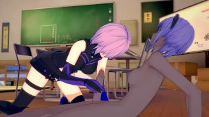 Futa Serenity fucks Mashu[Fate/Grand Order] (3D HENTAI)