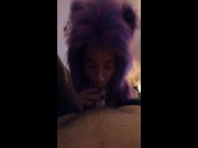 puppy girl sucks my cock til I cum and keeps stroking 12/16