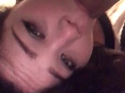 T bagging, cock sucking girl with eye contact 16/16