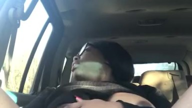 Fey Sinclair CAUGHT in the car