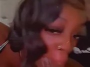 Ebony makes big dick cum 3/16