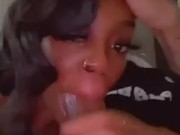 Ebony makes big dick cum 4/16