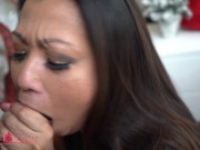 Asian MILF Step Mom Krystal Davis Shares BBC Cum Facial and Lesbian Threesome from Christmas Past 16/16