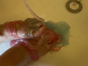 My feet got slimed 