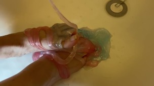 My feet got slimed 