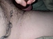 White Boy uses Ebony Pocket Pussy to get off 10/16