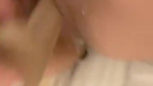 Creamy MILF playing with herself in the shower 