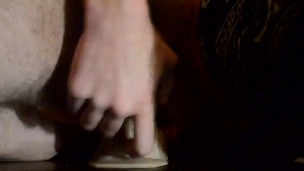 Trans ftm fuck himself close up with is prosthesis (no noise, roommate close)