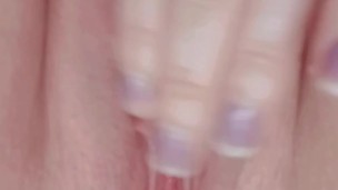 Teen fingering tight wet pussy and throbbing clit after multiple orgasms! Close-Up !