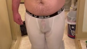 Compression pants piss