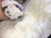 030 パンティをかぶせ、おもらししたおむつを巻き付けてオナニー！ - Screenshot 13 of 16 - Crossdresser