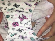 030 パンティをかぶせ、おもらししたおむつを巻き付けてオナニー！ - Screenshot 8 of 16 - Crossdresser